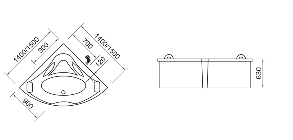 Гидромассажная ванна Wellis Scala E-Plus™ sun-id-296342 - Вид №1