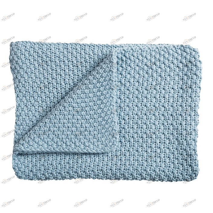 Плед детский хлопковый 75х100 см голубой Sunny SCHARDT  00-3880143 Голубой Santreyd 