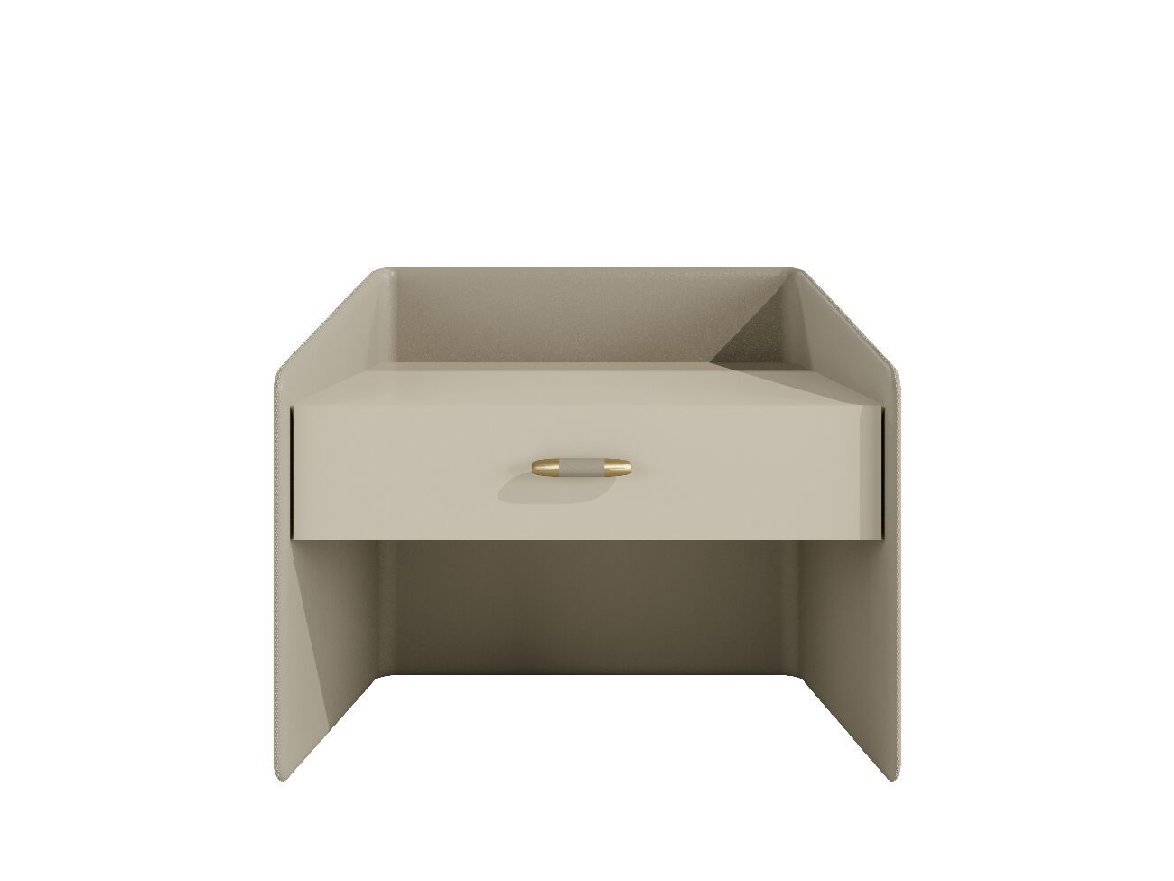 Прямоугольная кожаная прикроватная тумбочка Casa Magna Essence ARCH-00014397 - Вид №1