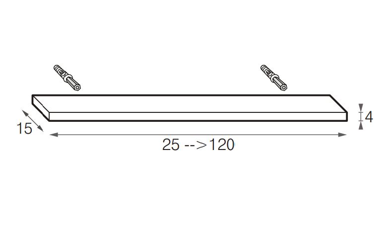 Mensole 40 Mastella  Мебелировка  - Вид №1