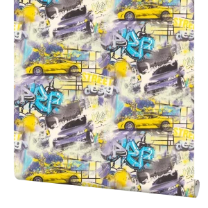 Обои флизелиновые Palitra Life Drive жёлтые 1.06 м PL71140-63