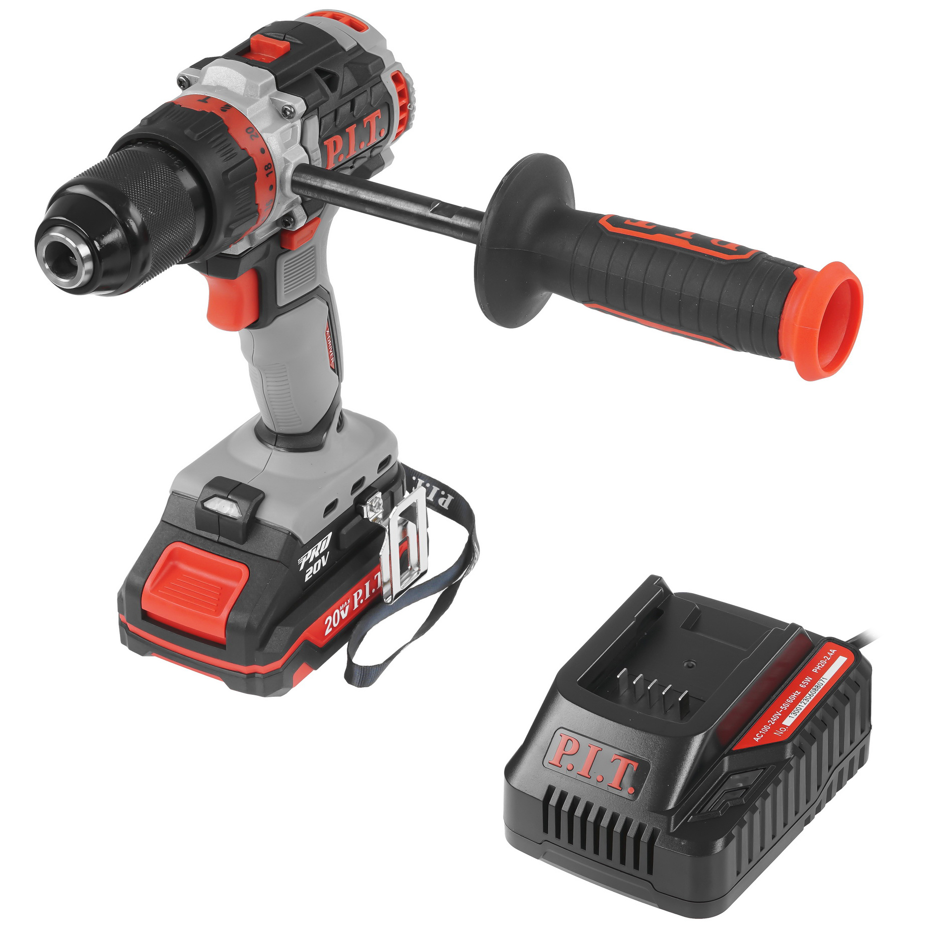 Дрель-шуруповерт PIT PSB20H-13D/1 X-DRIVER OnePower 20V 9086511 STDN-0082935 - Вид №1