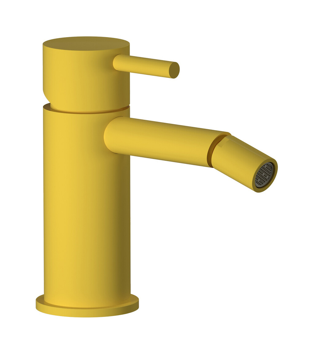 Смеситель для биде на 1 отверстие в комплекте с донным клапаном. WE ARE IB co220gi Yellow Franciacorta Colore