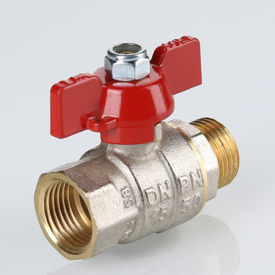 S.218.04 Кран шаровой ENOLGAS BASIC с ручкой «бабочкой» и внутренней/наружной резьбой Valtec 1/2"  - Вид №7