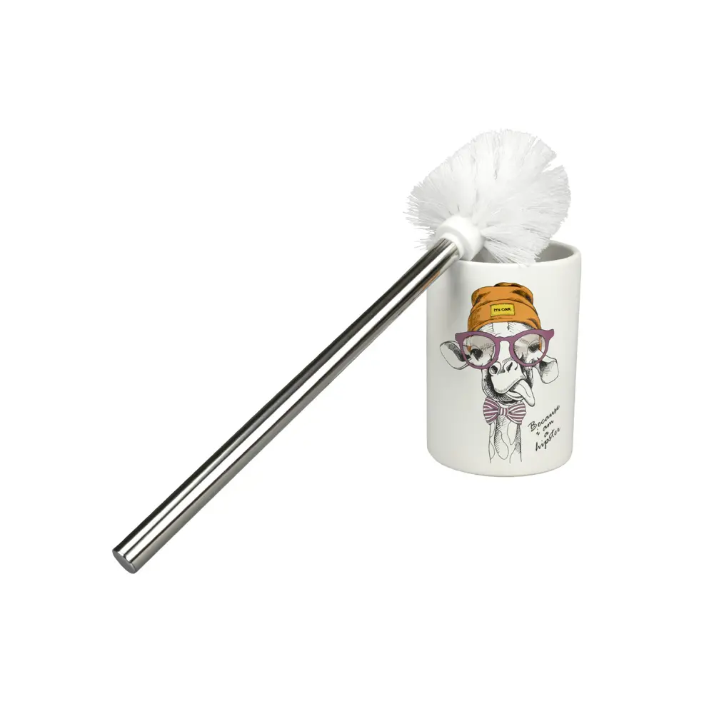 ZENFORT Happy Giraffe — керамический ёршик для унитаза с подставкой 89379183 STLM-1513618 - Вид №1