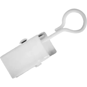 Крючок-зажим на кольцо d 20 мм для штор на штанговый карниз 3 см цвет белый 10 шт.