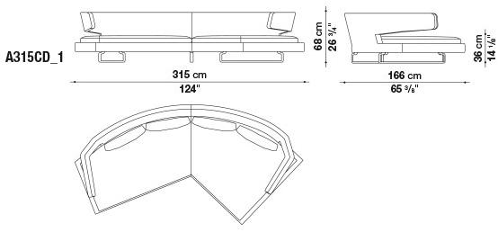 B&B Italia Диван из ткани Arne sun-id-1450327 - Вид №10