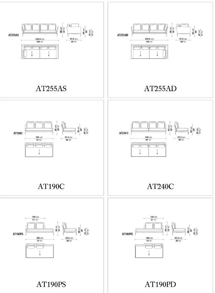 B&B Italia Угловой диван в ткани Atoll sun-id-1427879 - Вид №12