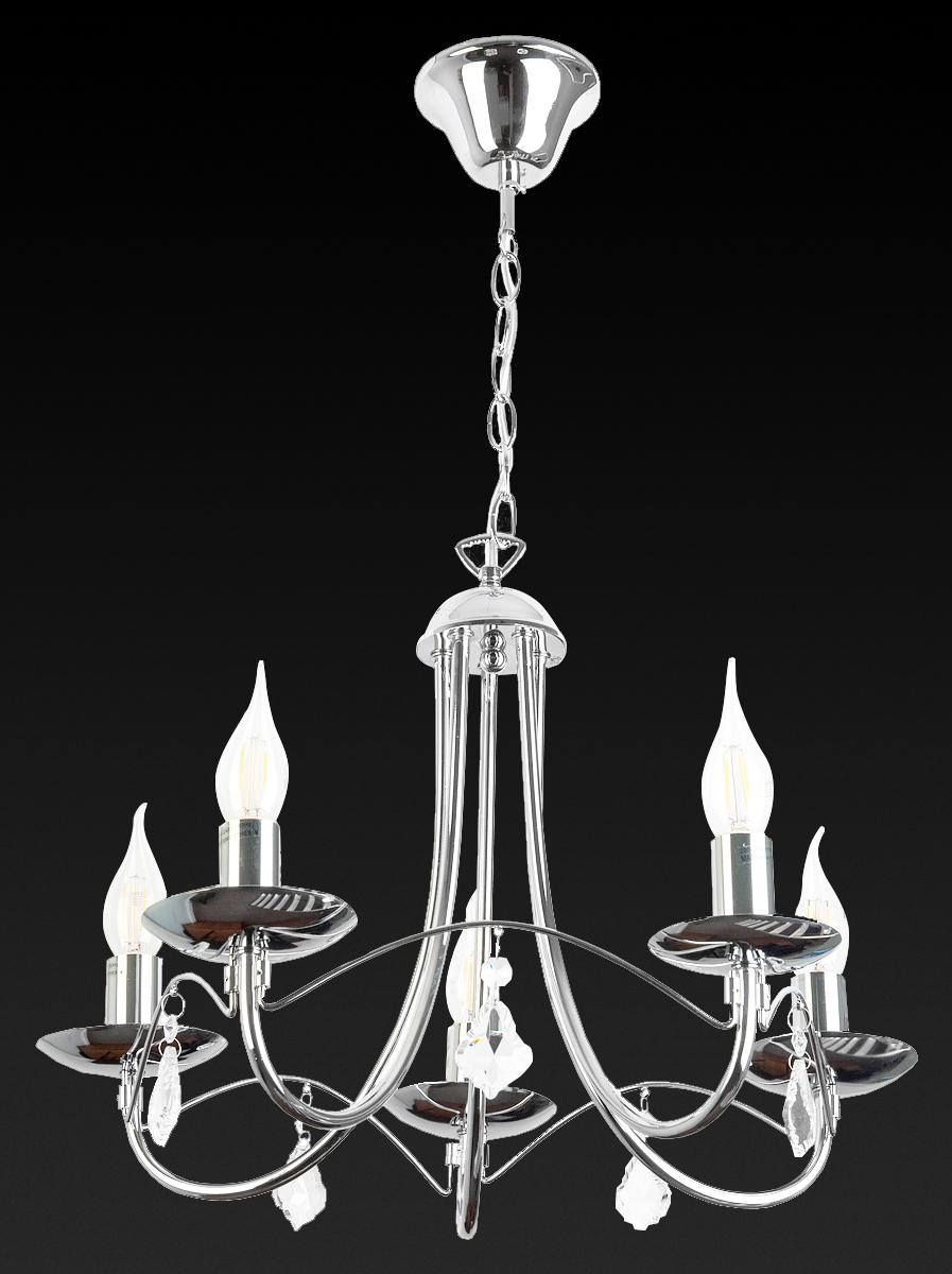 Подвесная люстра Toplight Lily TL6020D-05CH TOPLIGHT LILY 186072 Хром - Вид №1