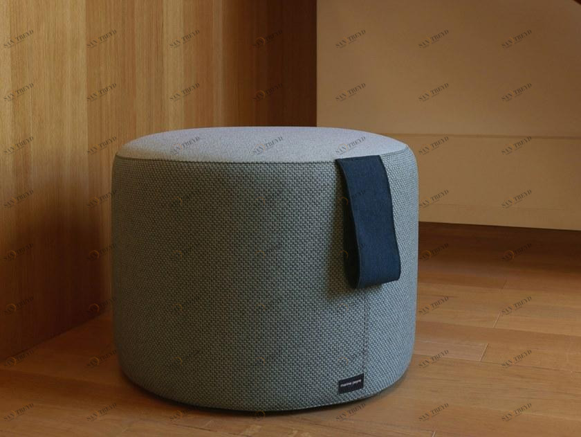 Marine Peyre Editions Пуф из переработанной ткани Gabriel® sun-id-1345048