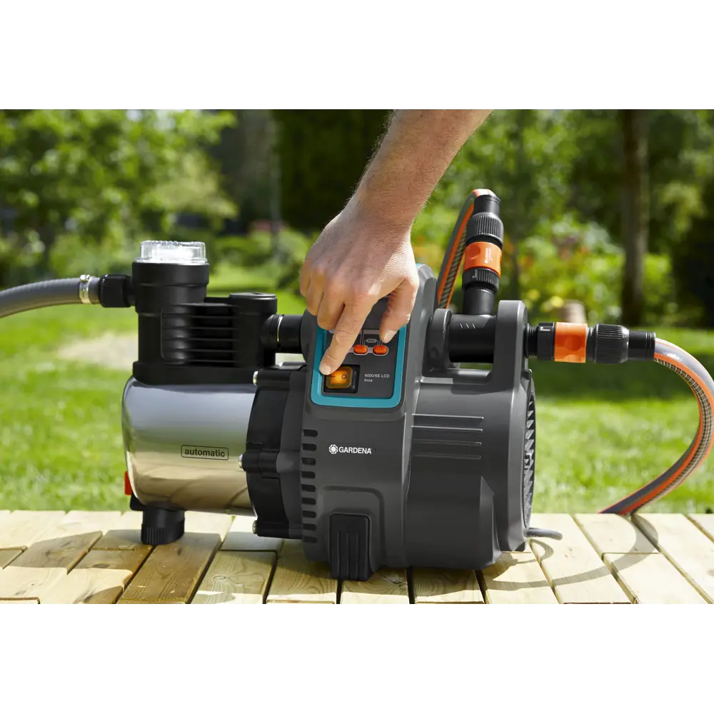 Насос садовый поверхностный Gardena 6000/6 LCD inox STLM-2137871 - Вид №10