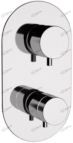 Remer Rubinetterie Смеситель для душа из хромированной латуни с переключателем Minimal thermo Nt 93 7