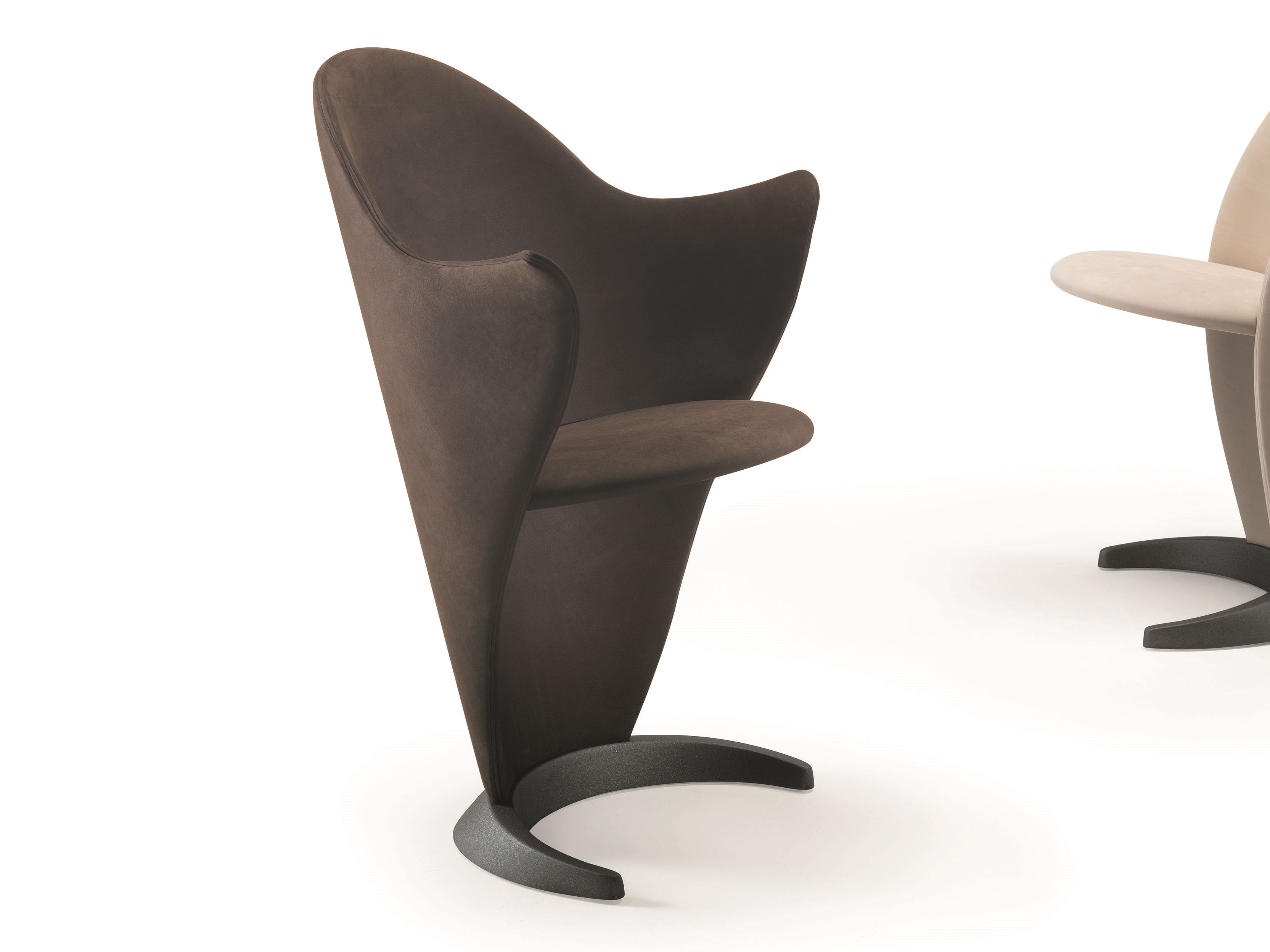 Деревянный стул с тканевым покрытием с подлокотниками REFLEX лепесток ARCH-00060478 - Вид №1