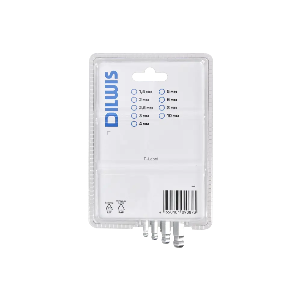 Набор ключей шестигранных DILWIS MER-155D, 9 шт STLM-2015248 - Вид №3