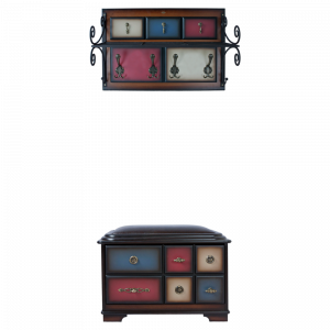 15002,11533 Настенная прихожая с обувницей Пандора 1 Mix BOGACHO