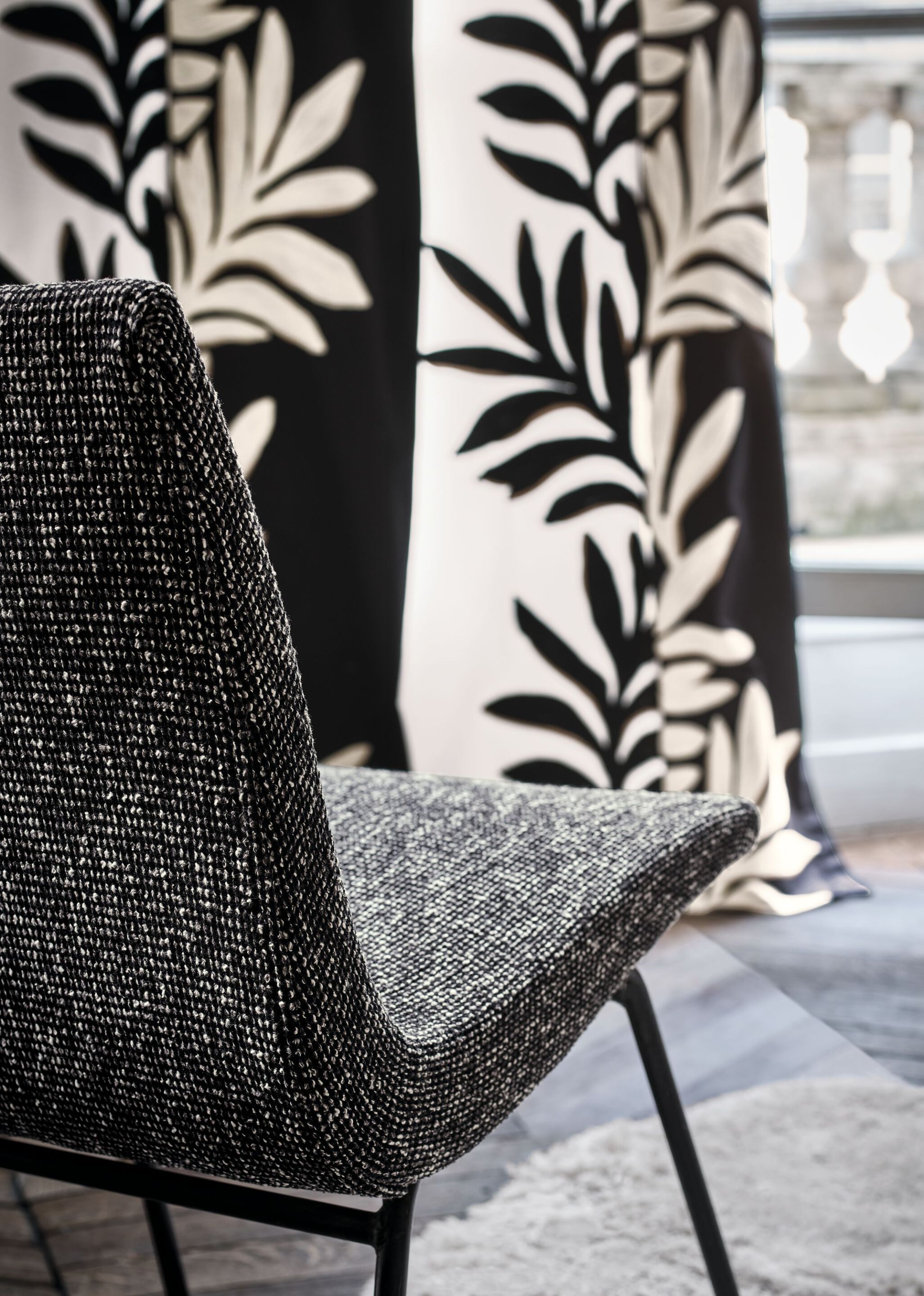 Хлопчатобумажная ткань с вышивкой Casamance Defile ARCH-00030612 - Вид №4