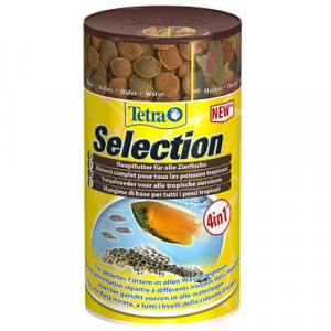 ПР0033998 Корм для рыб Selection для всех видов рыб "4 вида" хлопья/чипсы/гранулы 100мл TETRA