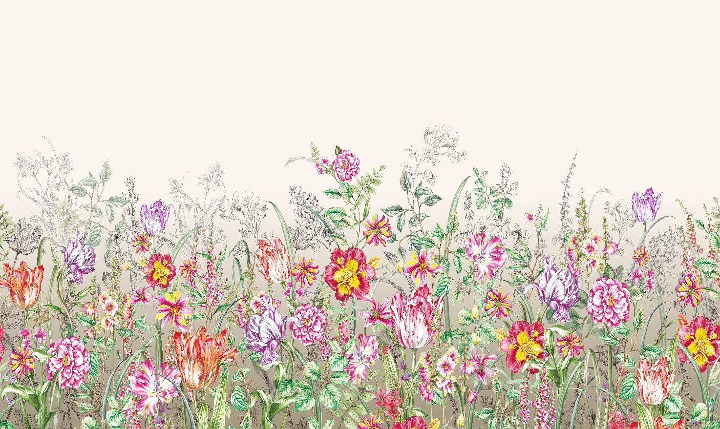 Обои с цветочными мотивами Jannelli&Volpi PRATO FIORITO ARCH-00070816 - Вид №2