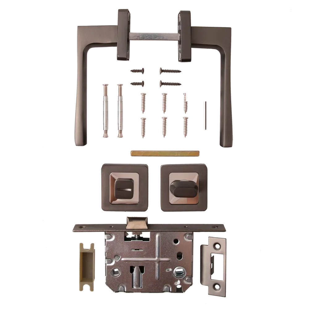 Дверные ручки Armex H-22110-A GRF комплект алюминий матовое покрытие цвет графит STLM-2096821 - Вид №2