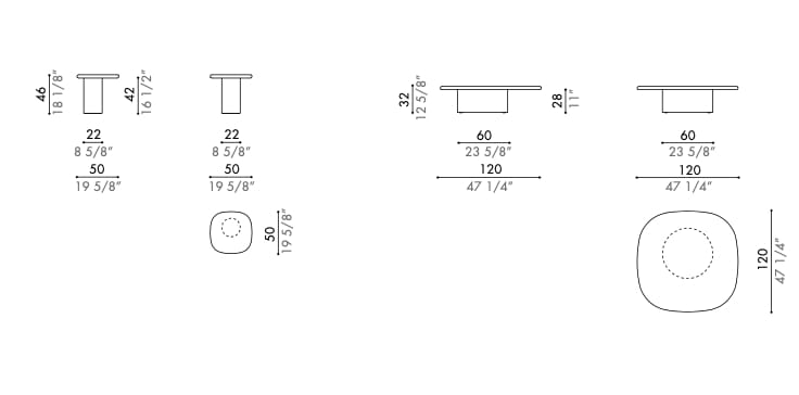 Журнальный столик из МДФ Désirée divani Homan ARCH-00074825 - Вид №4