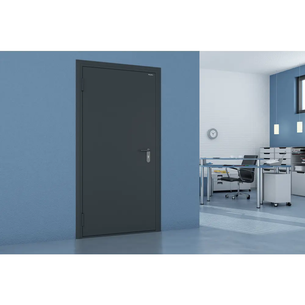 Дверь техническая 88x205 см левая цвет RAL7016 DOORHAN STLM-2158756 - Вид №1