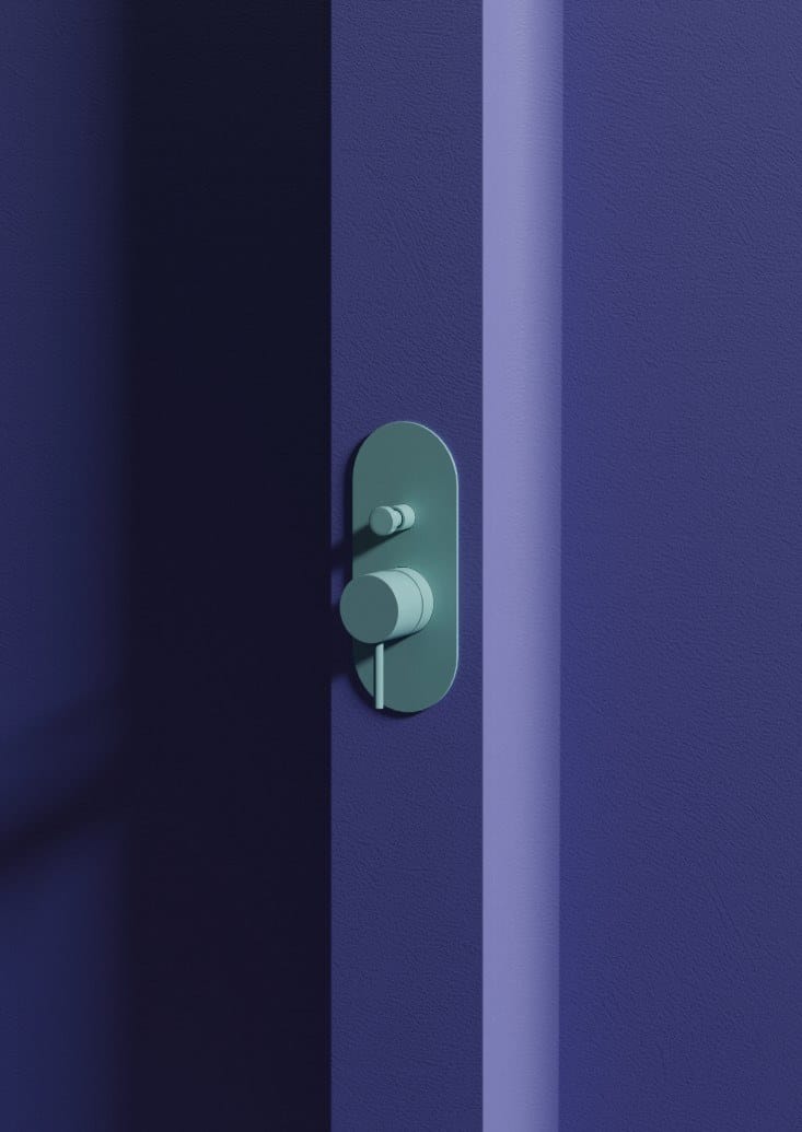 Встраиваемый однорычажный смеситель для душа с пластиной CARIMALI ilTondo ARCH-00149285 - Вид №1