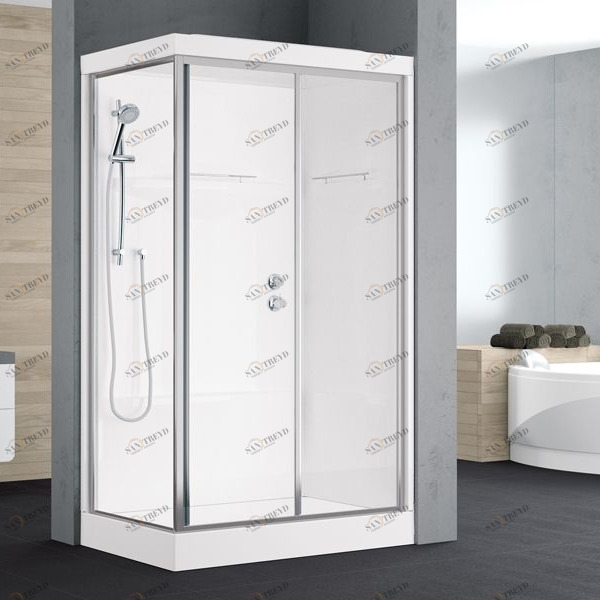 Novellini. Душевая кабина 100x70 см 2P STANDARD с крышей ALBA ALB2P100SMT1BALB2P100DMT1B