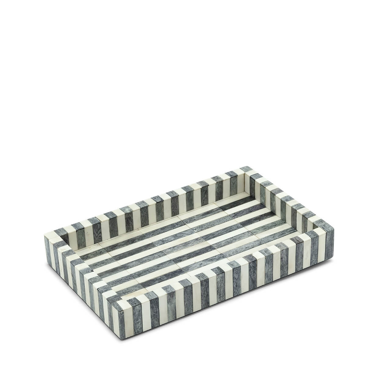 600852-WG ABHIKA ЛОТОК ПОЛОСЫ WHITE/GREY 