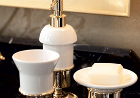 Gentry Home Настенный керамический подстаканник Sun Темное золото GH100485 - Вид №1