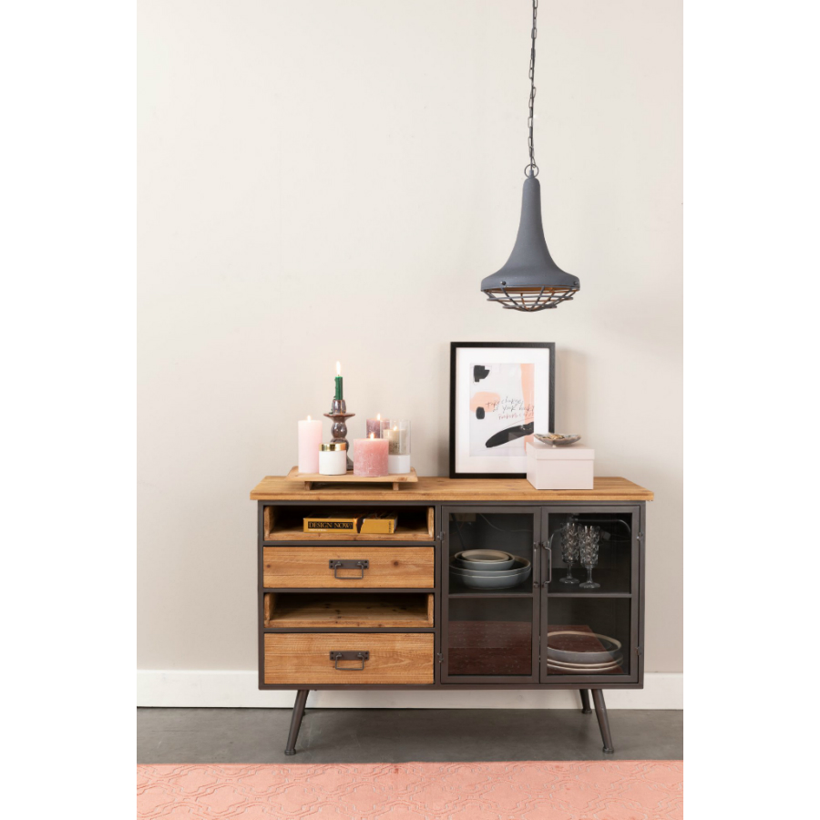 Лампа подвесная Wout, серая матовая White Label Living 5300140 - Вид №2