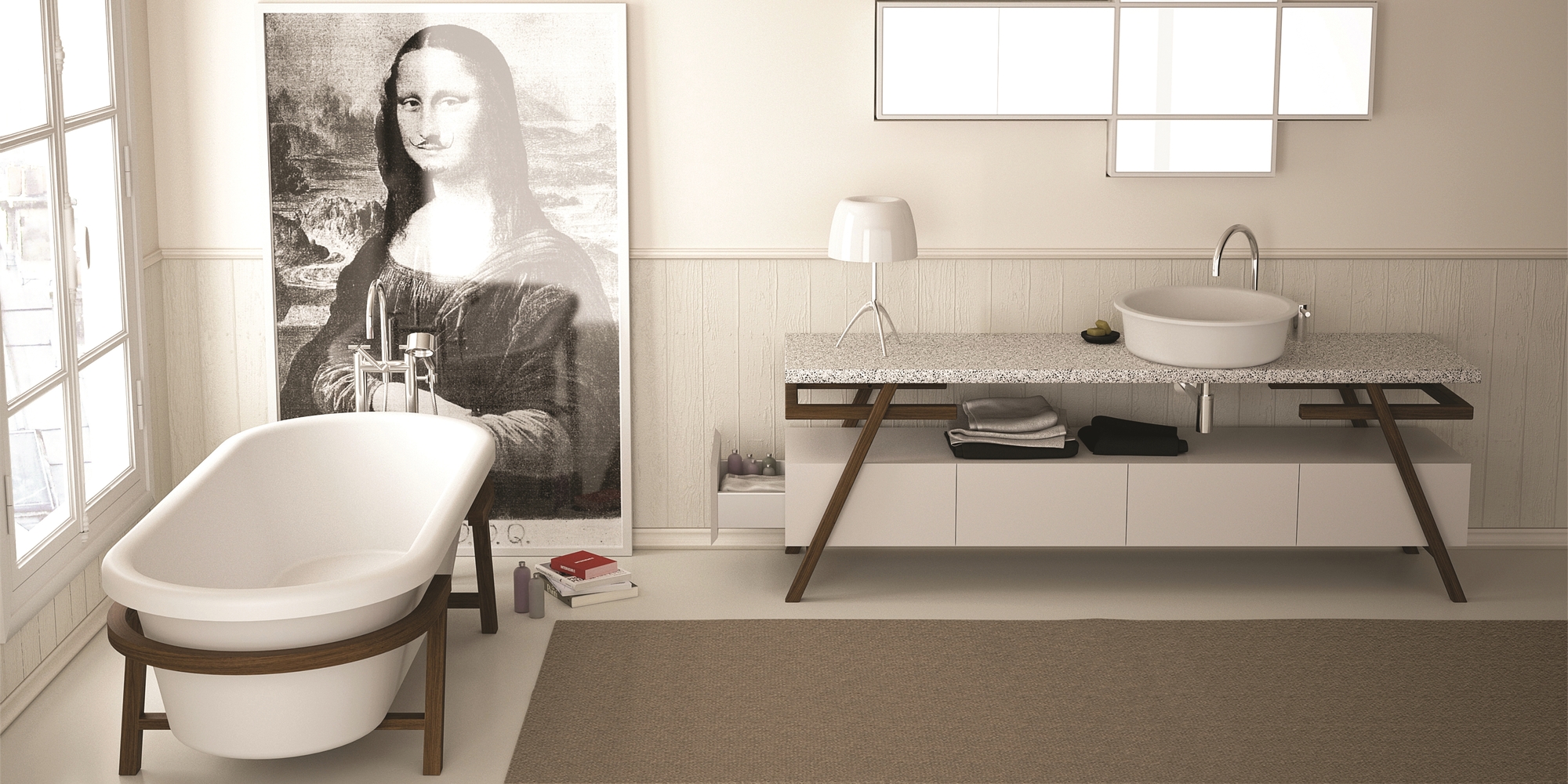 LCATO150 Накладная раковина на столешницу  овальная MOMA Design  - Вид №2