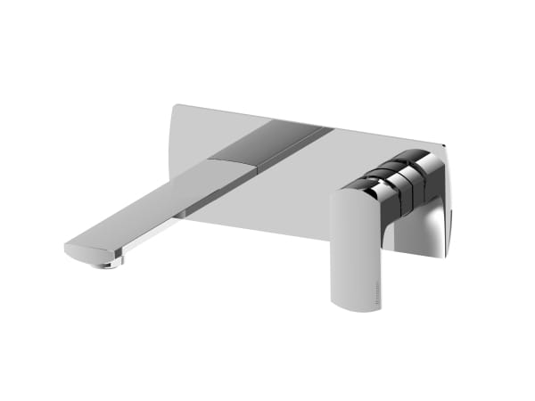 Латунный настенный смеситель для раковины с 2 отверстиями и пластиной Rubinetterie Treemme Albatros ARCH-00060209 - Вид №2