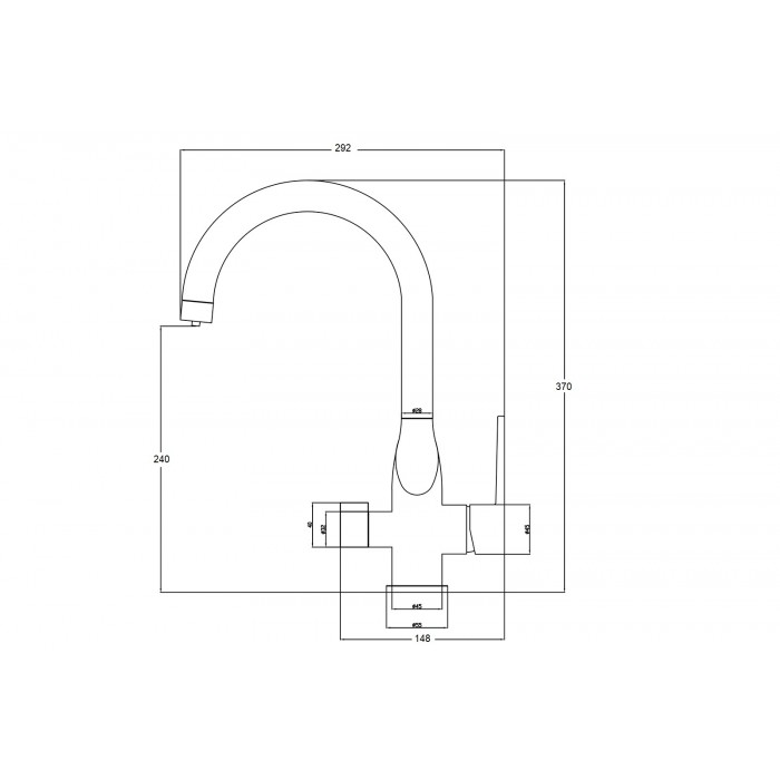 Steel Hammer SH 910 SH 910 Satin Смеситель для кухни Zorg  - Вид №2