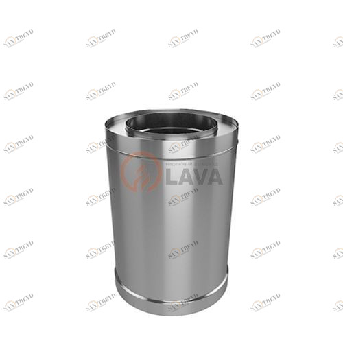 Труба-сэндвич LAVA 200/300, L=250, нерж. 439 (0,5)/439 (0,5) (ПЕРЛИТ) 4900