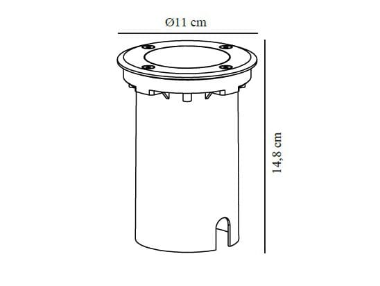 Круглый открытый нержавеющей стали метчик Nordlux Andor ARCH-00000496 - Вид №1