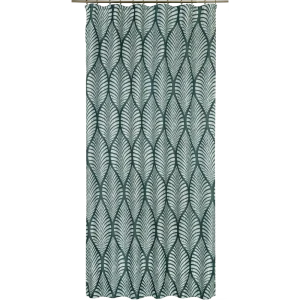 Штора на ленте «Мадагаскар» 160х260 см полиэстер геометрия цвет оливковый