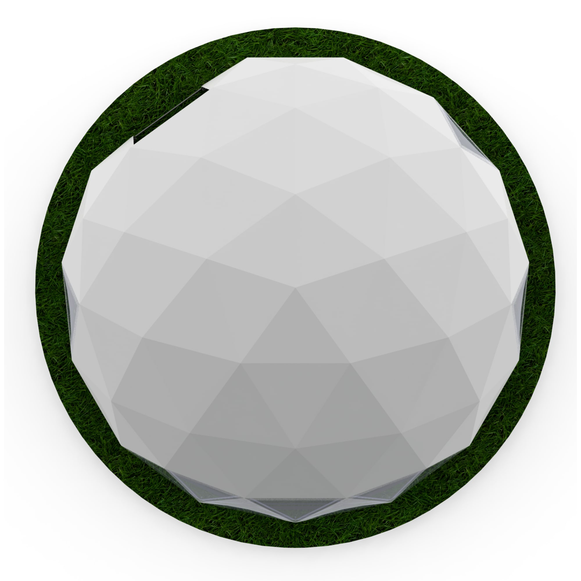 87054823 Павильон "Геокупол" ø6 м сталь/ПВХ белый Santreyd  - Вид №4