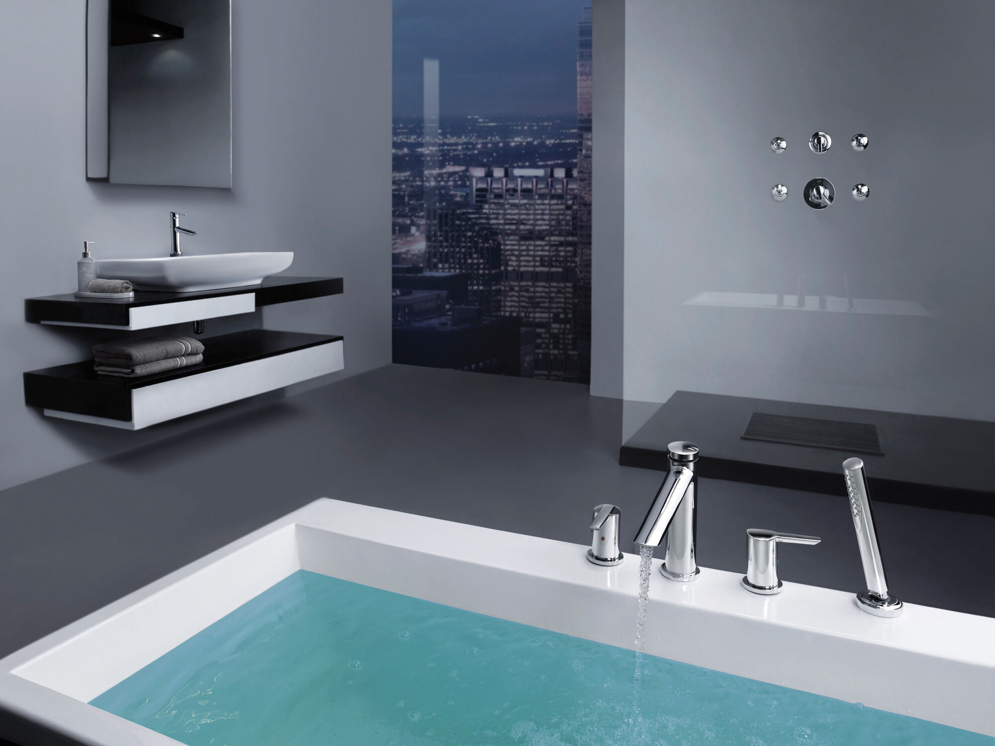T17T061-SS Трим только для клапана серии TempAssure® 17T Delta Faucet Compel Нержавеющая сталь  - Вид №1