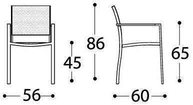 Varaschin Стул Batyline® с подлокотниками Victor 2902t - Вид №6
