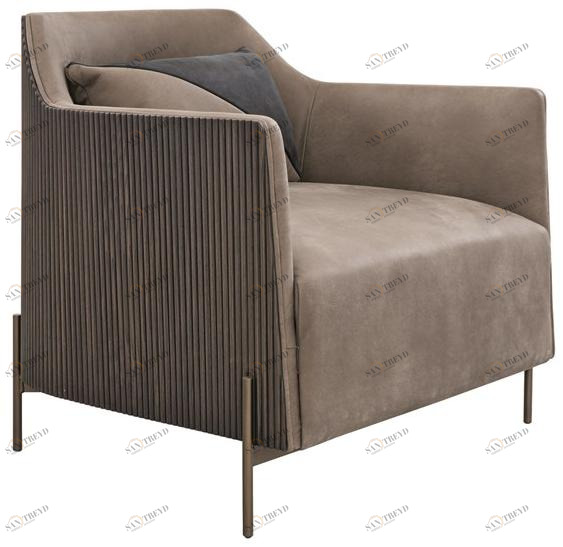 Shake Кресло в набуке с подлокотниками Hege sun-id-1369786