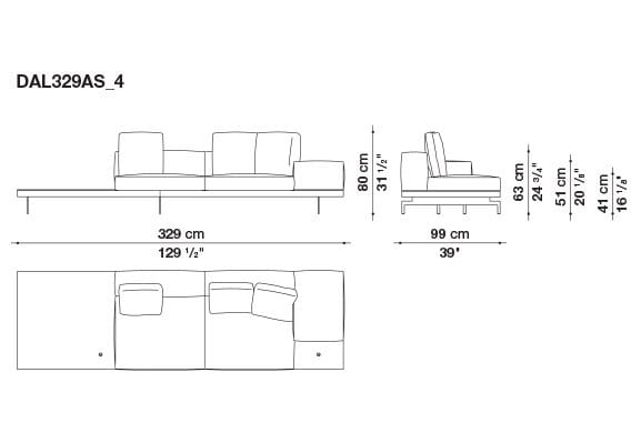 Кожаный диван B&B Italia док ARCH-00130675 - Вид №182