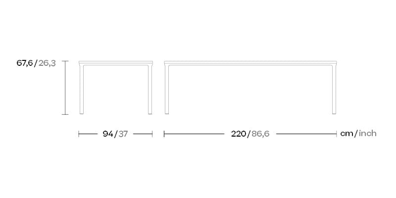 Мраморный прямоугольный садовый стол Kettal Park Life ARCH-00095703 - Вид №6