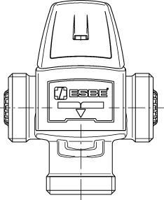 3166 01 00 VTA552Ротационные клапаны » Esbe серии VTA350, VTA550  - Вид №1