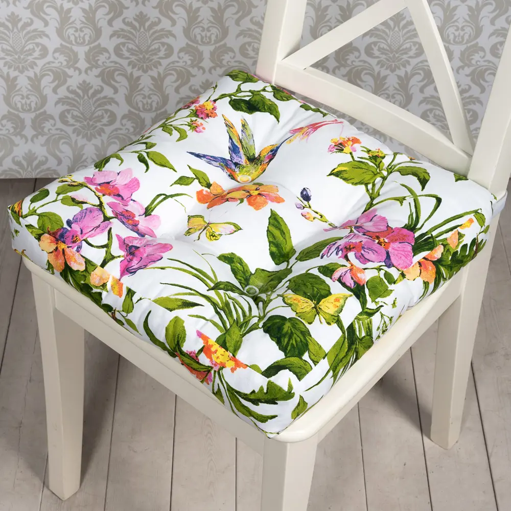 Подушка для стула Altali Колибри 40x40 см хлопок мультиколор 89076481 STLM-2089764  - Вид №5