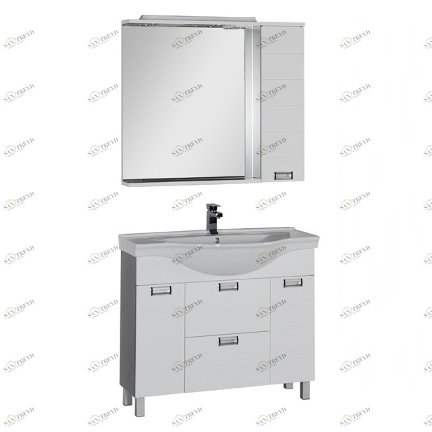 Комплект мебели Aquanet Сити 100 белый/венге 00173201