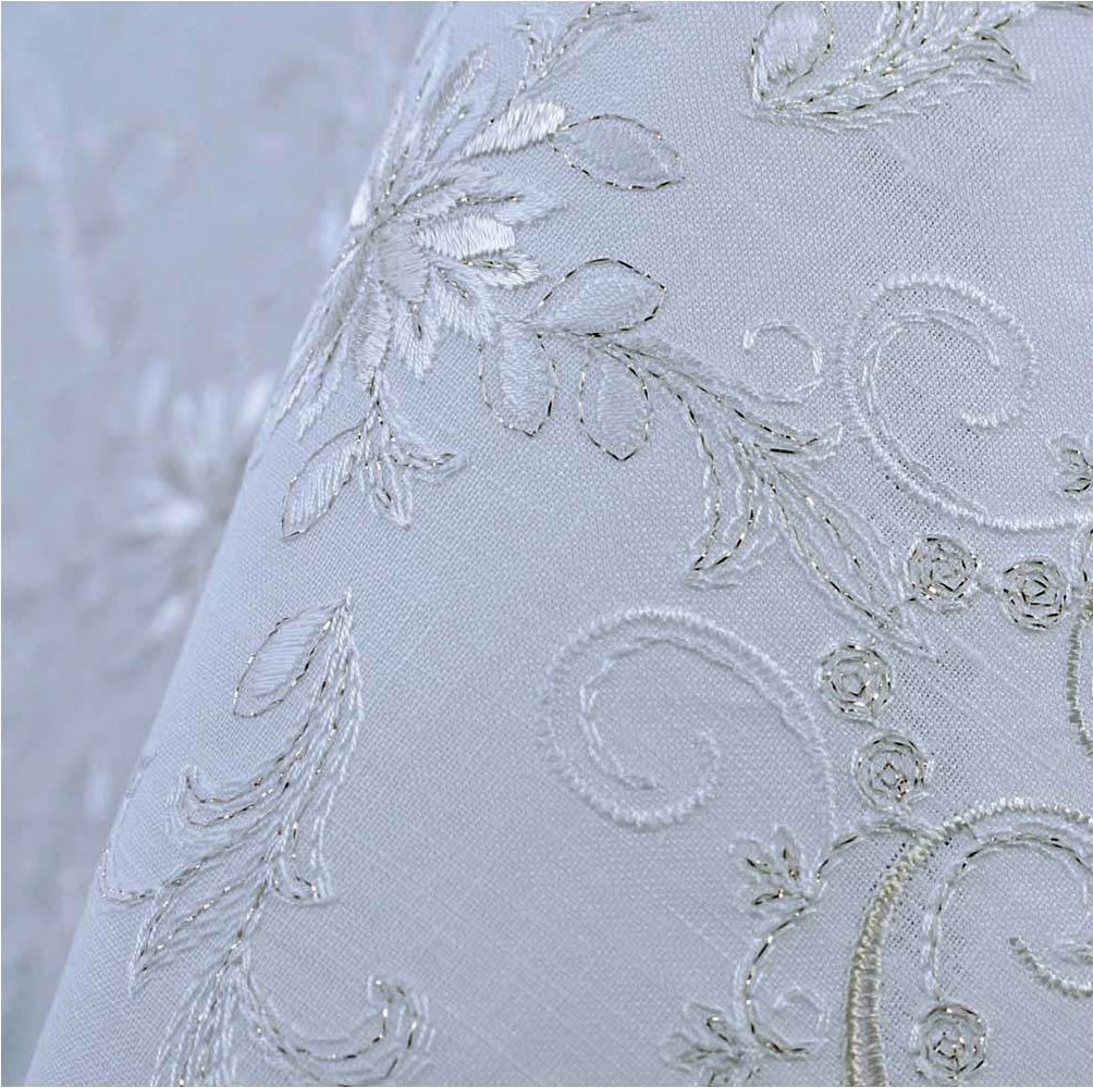 10560265 Weissfee Скатерть Weissfee "Бельведер" 170х375см (белая) Хлопок-лён 