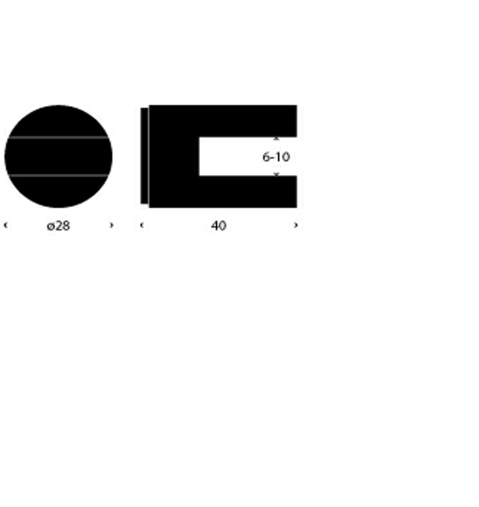 FROST Зажим для полок 5 » 2 шт. почищенный Нержавеющая сталь Матовый N1933  - Вид №3