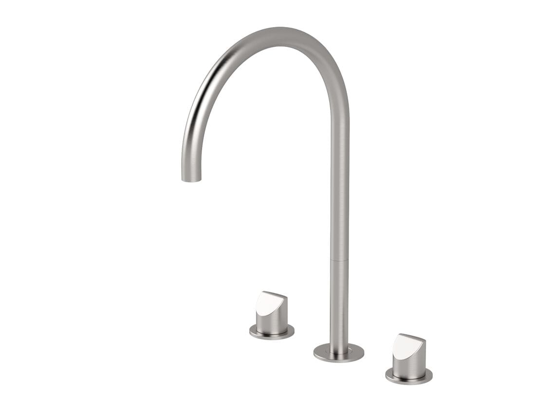 Смеситель для раковины с 3 отверстиями из нержавеющей стали Radomonte Dun ARCH-00102926 - Вид №1