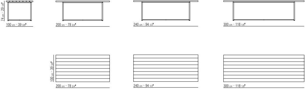Flexform Прямоугольный стол в ироко sun-id-1462983 - Вид №5