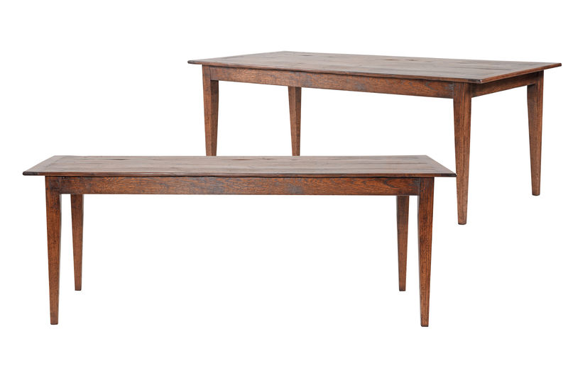 0046-15 Загородный стол с коническими ножками ijlbrown  - Вид №4